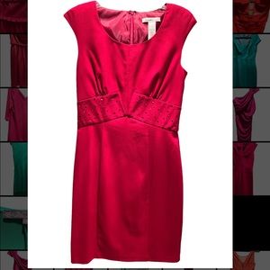 Laundry by Design Red Studded Waistline Dress